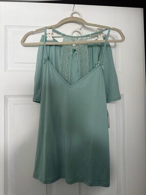 Flora Nikrooz Mint Green Pajama Shorts Set Size Small NWT